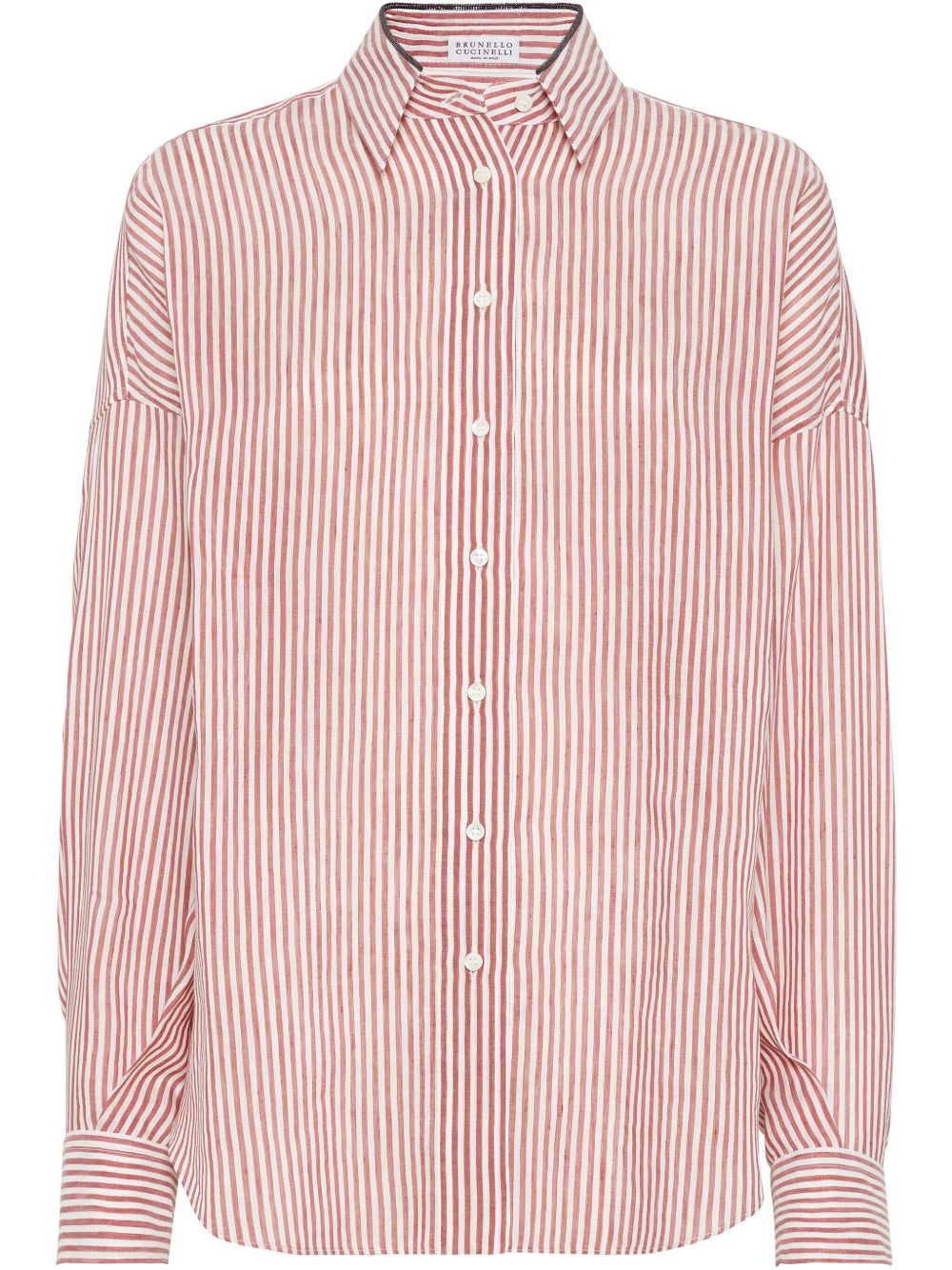 Brunello Cucinelli Striped Linenシャツ - Image 3
