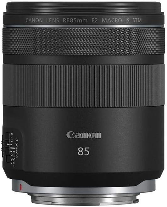 Canon RF 85mm F2 Macro is a STM, Compact Medium Telephoto Black Lens (4234C002)