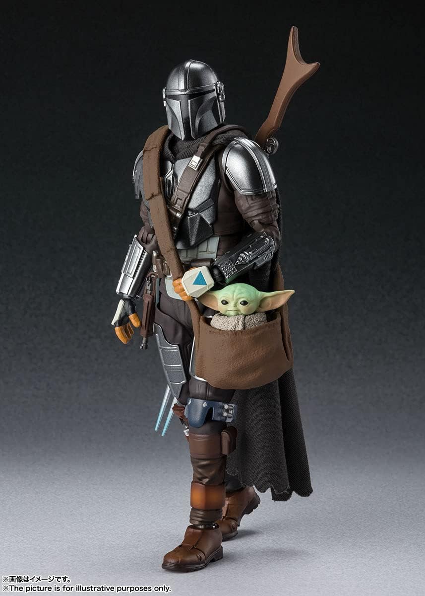 S.H. Figuarts Star Wars The Mandalorian (Din Jarin) Approx. 5.9 inches (150 mm), ABS & PVC & Fabric, Pre-painted Action Figure