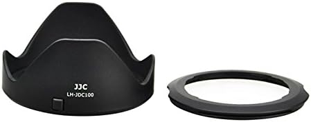 JJC Reversible Lens Hood and 67mm Filter Attack Link Kit for Canon Powershot SX70 HS G3 X SX60 HS SX50 SX40 HS SX30 IS SX20 IS SX540 SX530 SX520 HS Compatible LH-DC100 FA-DC67B