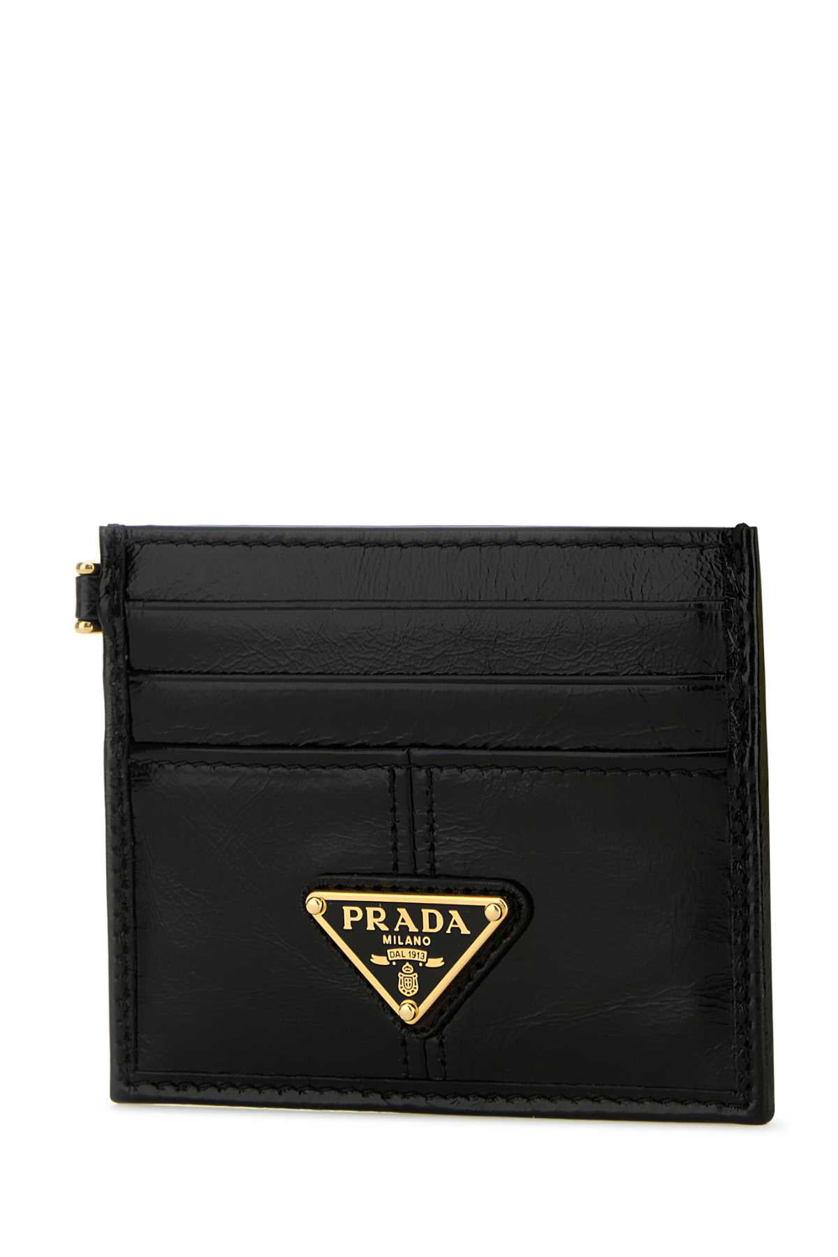 Prada プラダブラックレザーカードホルダー - Image 3