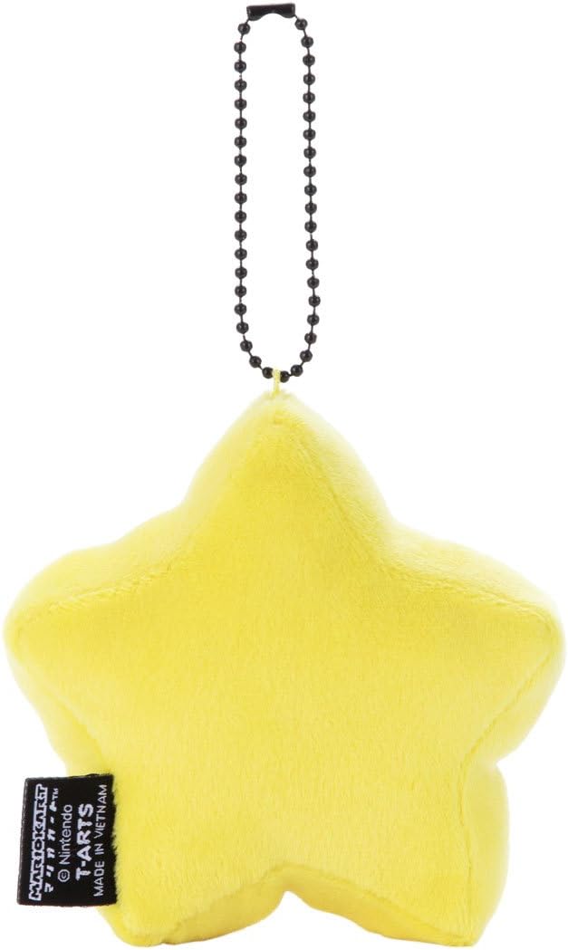 Mario Kart Mocchi-Mocchi-Game Style Ball Chain Mascot, Super Star, Height Approx. 3.1 inches (8 cm)