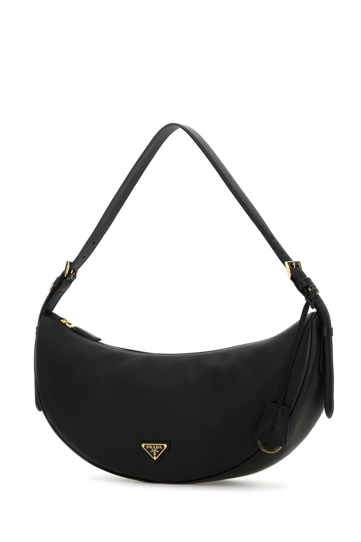 Prada プラダブラックレザーラージプラダデミルーンクロスボディバッグ - Image 3
