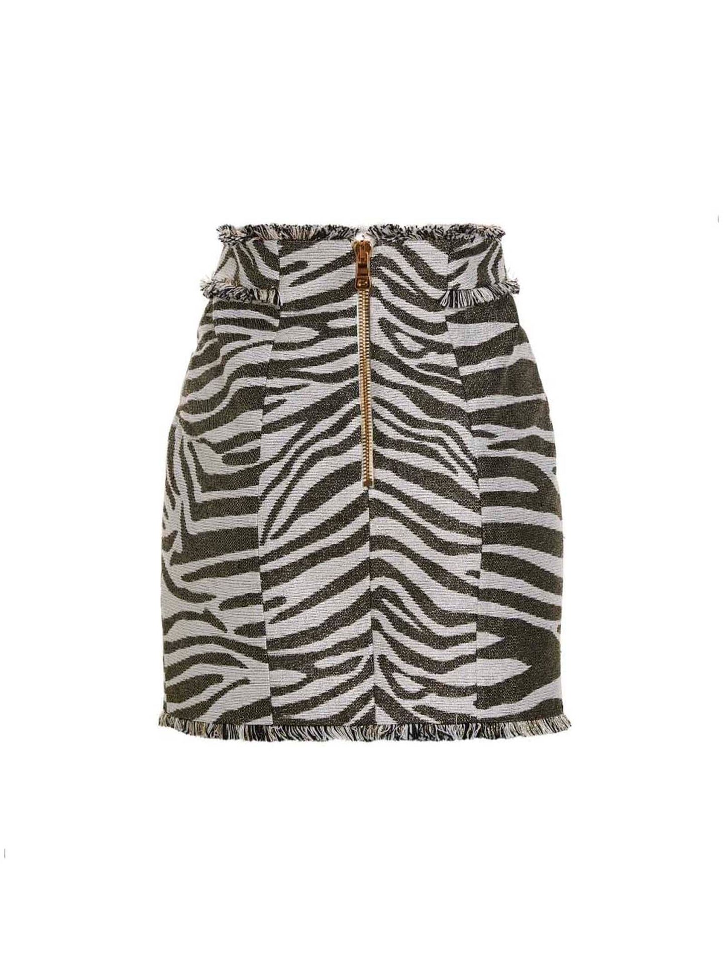 Balmain 'Lurex Zebra'スカート - Image 3