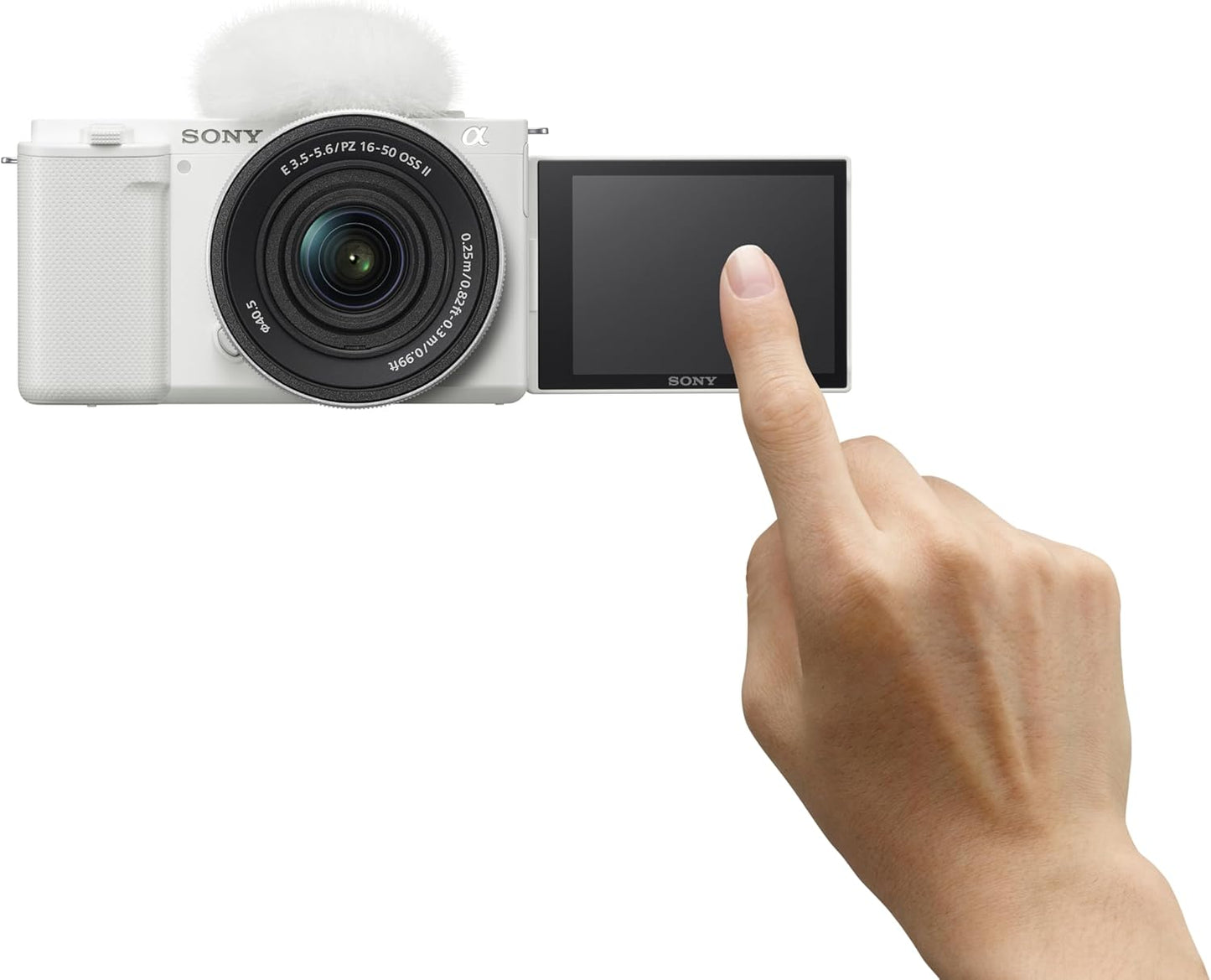 Sony Alpha ZV-E10 - APS-C 交換レンズ ミラーレス Vlogカメラキット - ホワイト、ZVE10KW