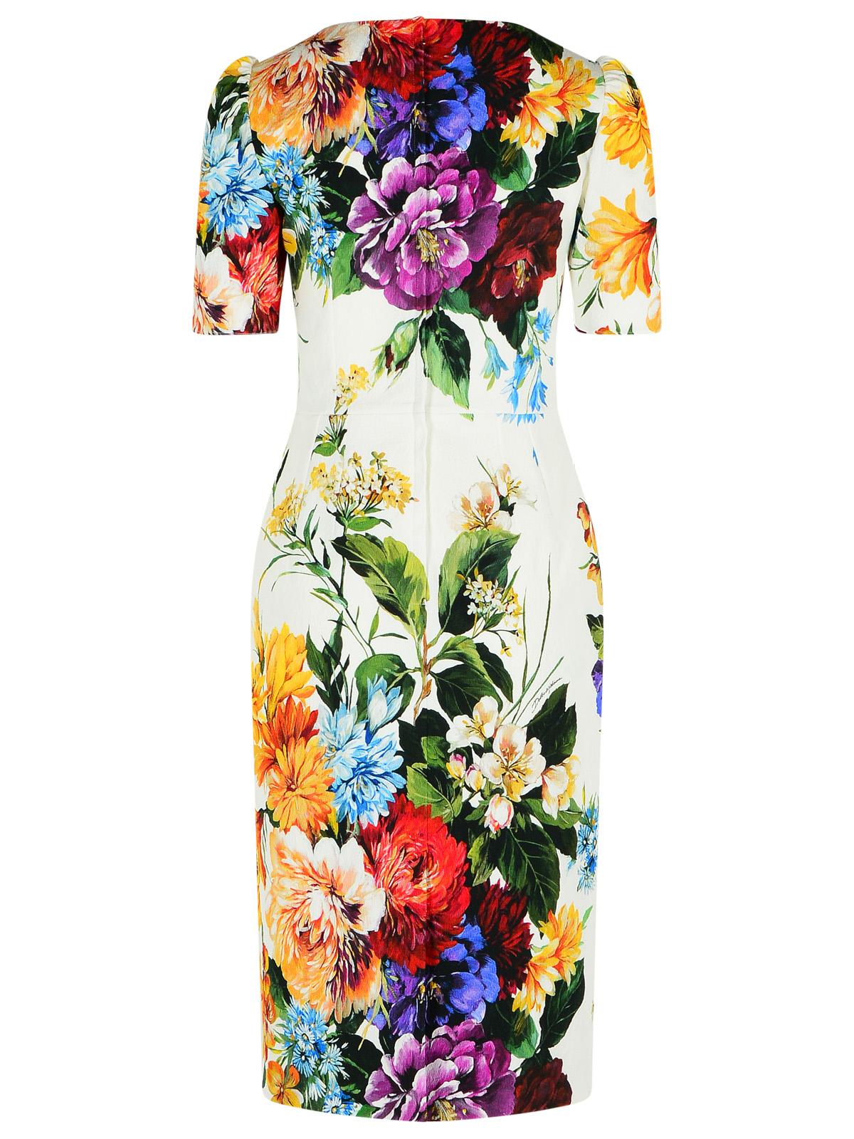 Dolce Gabbana ドルチェ&ガッバーナブーケプリント「クレトンヌ」ドレス - Image 3