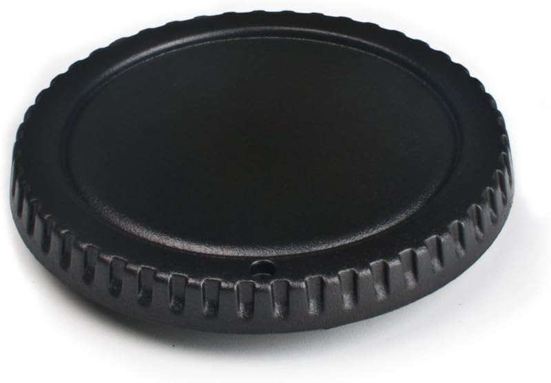 VKO Camera Body Cap and Rear Lens Cap for Canon EOS Kiss F/X50/9000D/8000D/X9i/X9/X8i/X7i/X7/X6/X6i/X5/X80/X70/N80D/77D/70D/60D/6D/7D Mark II/5D Mark III/5D Mark IV etc. (set of 2)