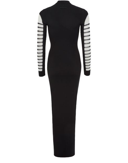 JEAN PAUL GAULTIER Mariniere メッシュ混 長袖ドレス - Image 3