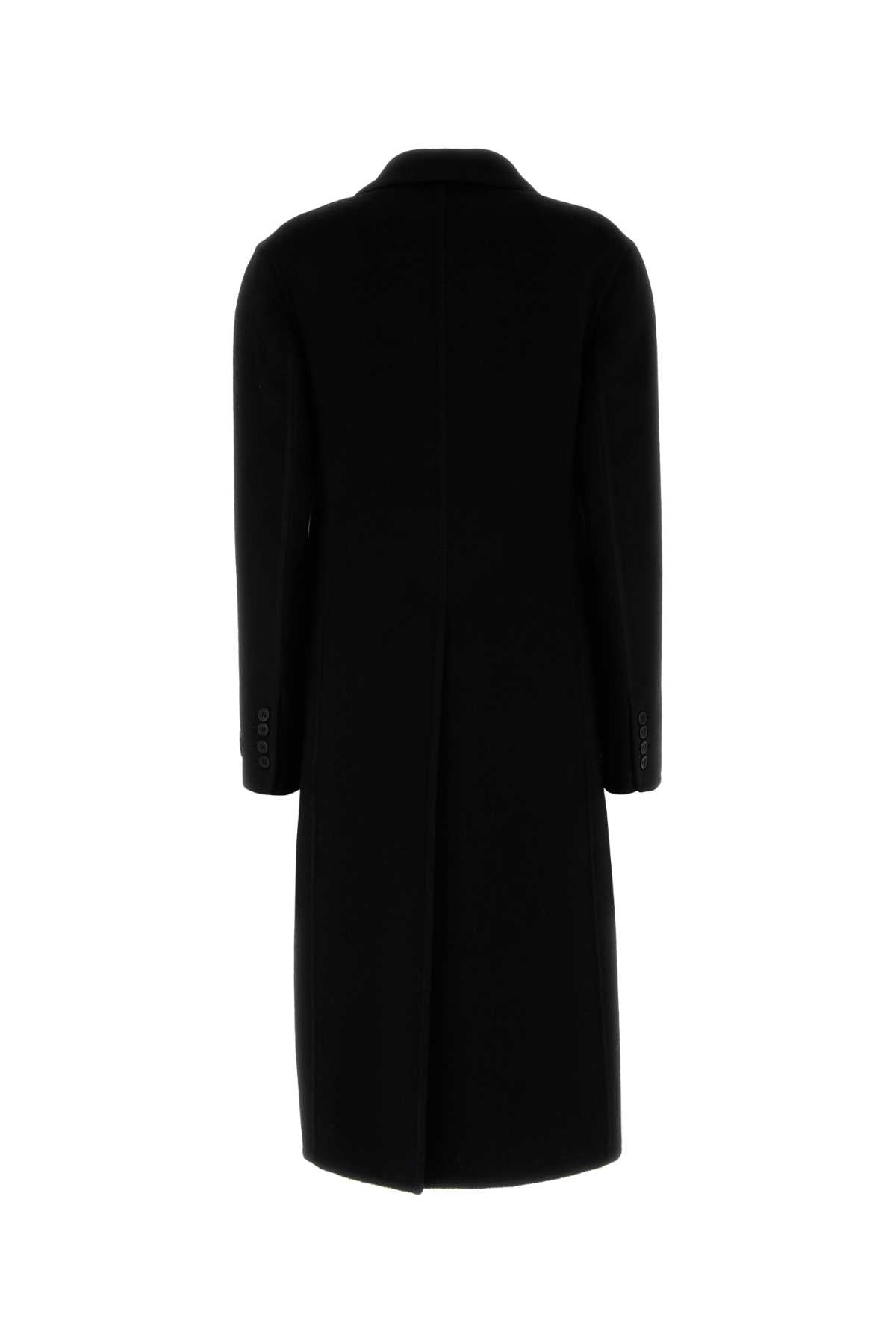 Prada プラダブラックウールブレンドコート - Image 3