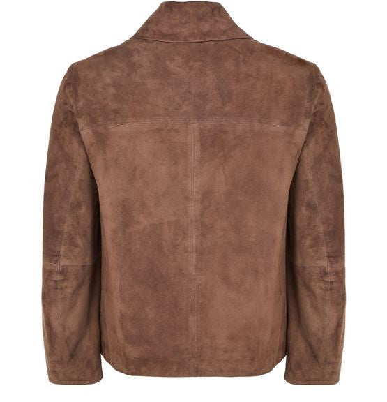 S MAX MARA Cloe shirt jacket in suede leather - Image 3