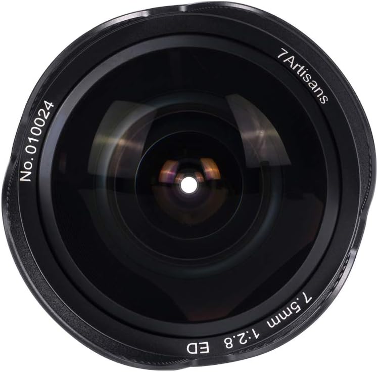 7Artisans 7.5mm F2.8 FISH-EYE II ED Z Mount Nikon Z APS-C Black Lens