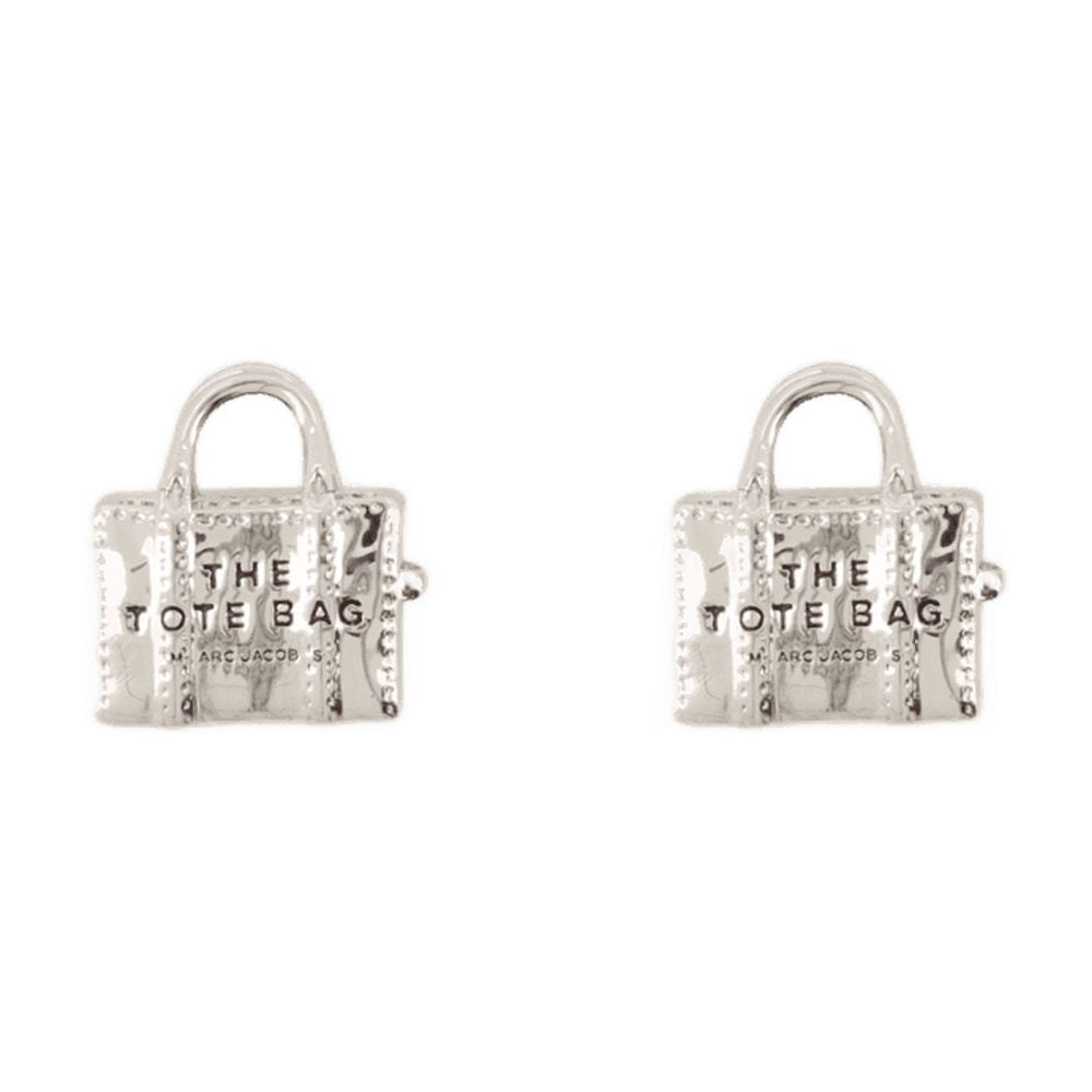 Marc トートバッグイヤリングマークジェイコブスメタルシルバー - Image 3