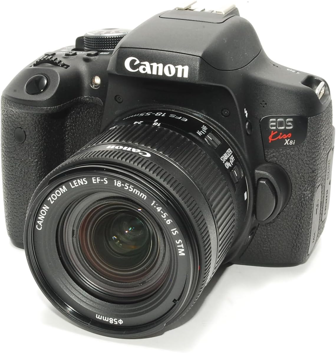 Canon Digital Single-lens Reflex Camera EOS Kiss X8i Lens Kit EF-S18-55mm F3.5-5.6 IS STM Included KISSX8I-1855ISSTMLK