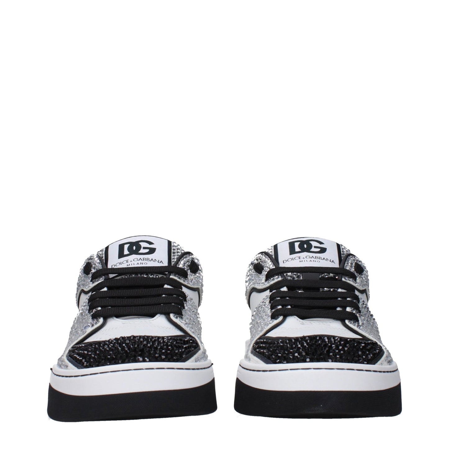 Dolce Gabbana Dolce&Gabbana Sneakers New Roma Women Leather White/Black - Image 3