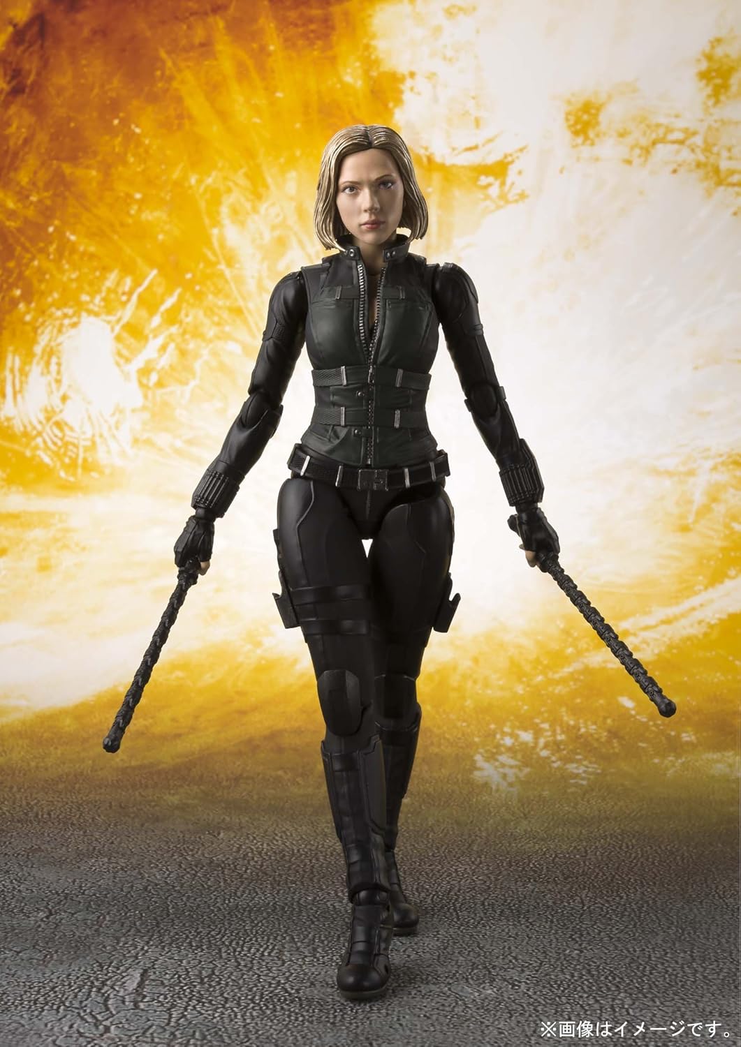 S.H. Figuarts Avengers Black Widow (Avengers: Infinity War), Approx. 7.5 inches (190 mm), PVC & ABS, Pre-painted Complete Action Figure