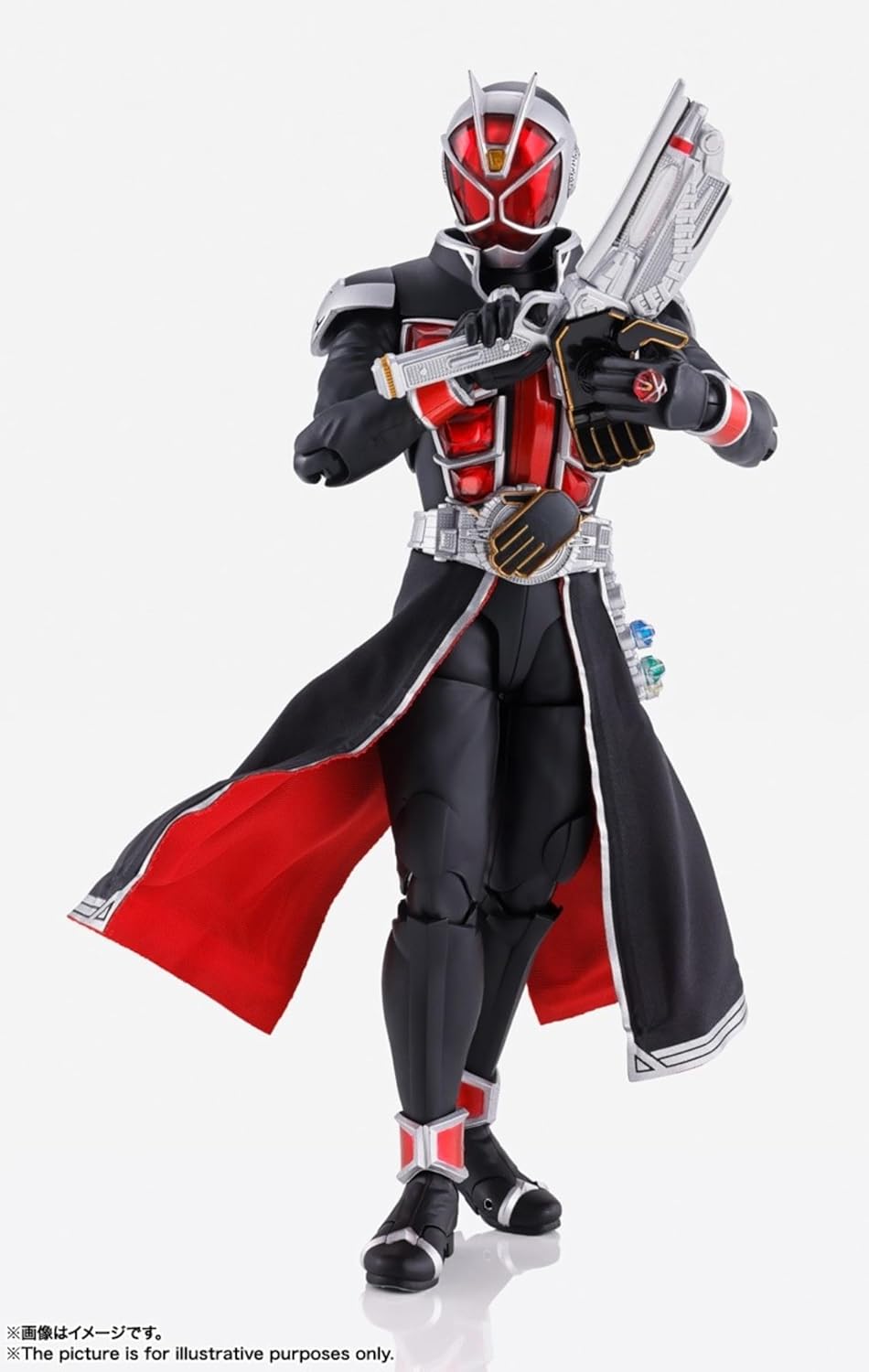 S.H. Figuarts Kamen Rider Wizard Flame Style 10th Anniversary Version, Approx. 5.7 inches (145 mm), ABS & PVC & Fabric, Pre-painted Action Figure