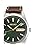 Seiko SUR449P1 Men's Wristwatch, Quartz Overseas Model, Green Dial, Calf Leather, green, Casual Sports
