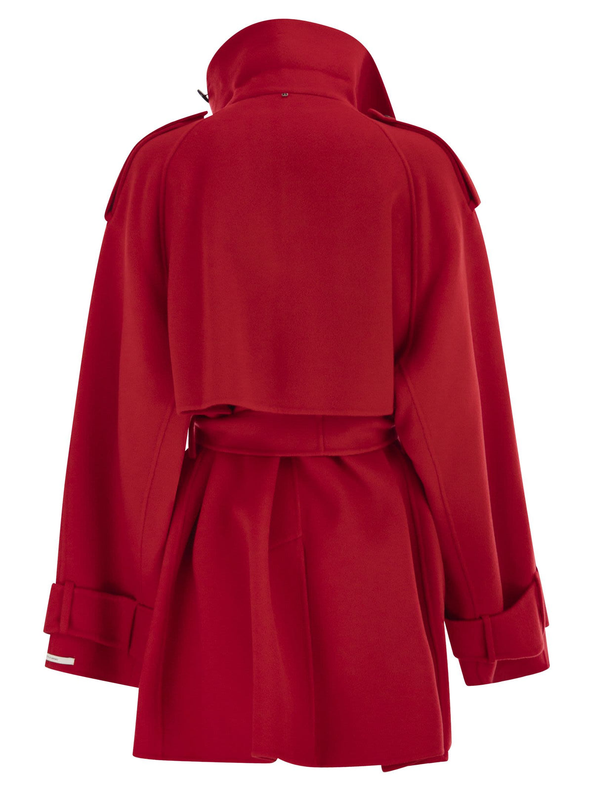 Sportmax SportMax Bouquet1234ショートウールトレンチコート - Image 3