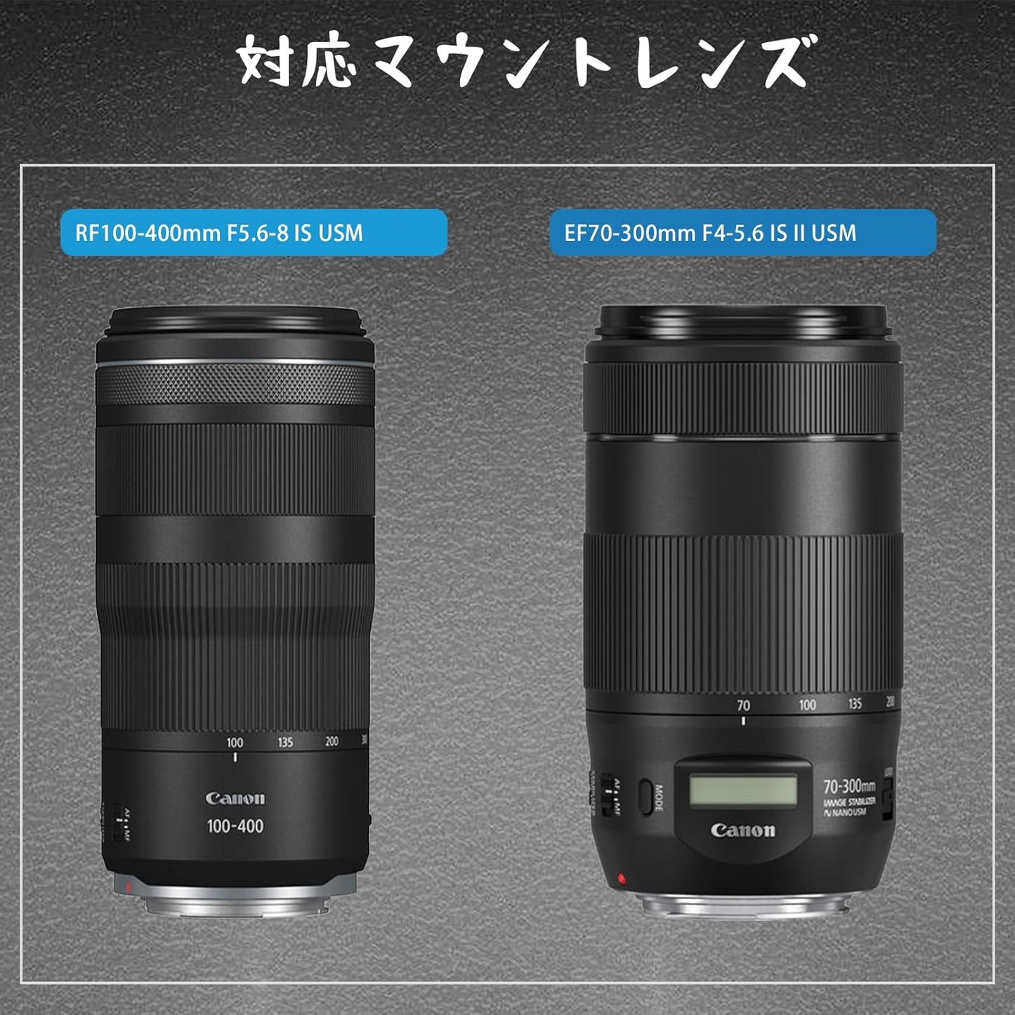Lens Hood ET-74B Compatible with Canon RF100-400mm F5.6-8 IS USM/EF70-300mm F4-5.6 IS II USM Lens Compatible with Canon ET-74B Prevents Non-Image and Interfered Light Lens Protection Mounting Design