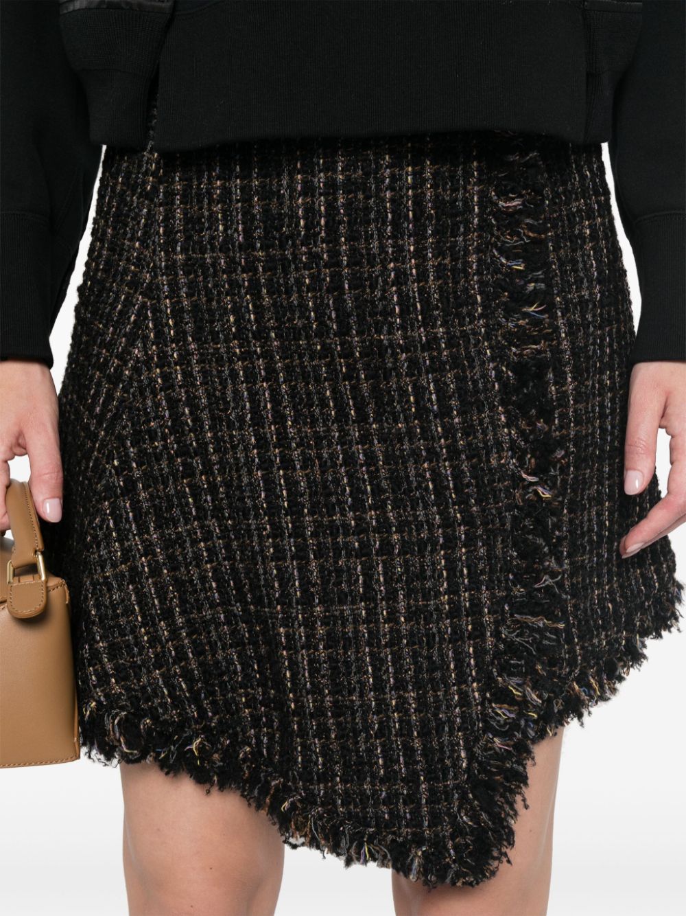 Sacai Sacai Tweedウールミニスカート - Image 3
