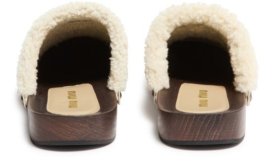 MIU MIU Shearling clogs - Image 3