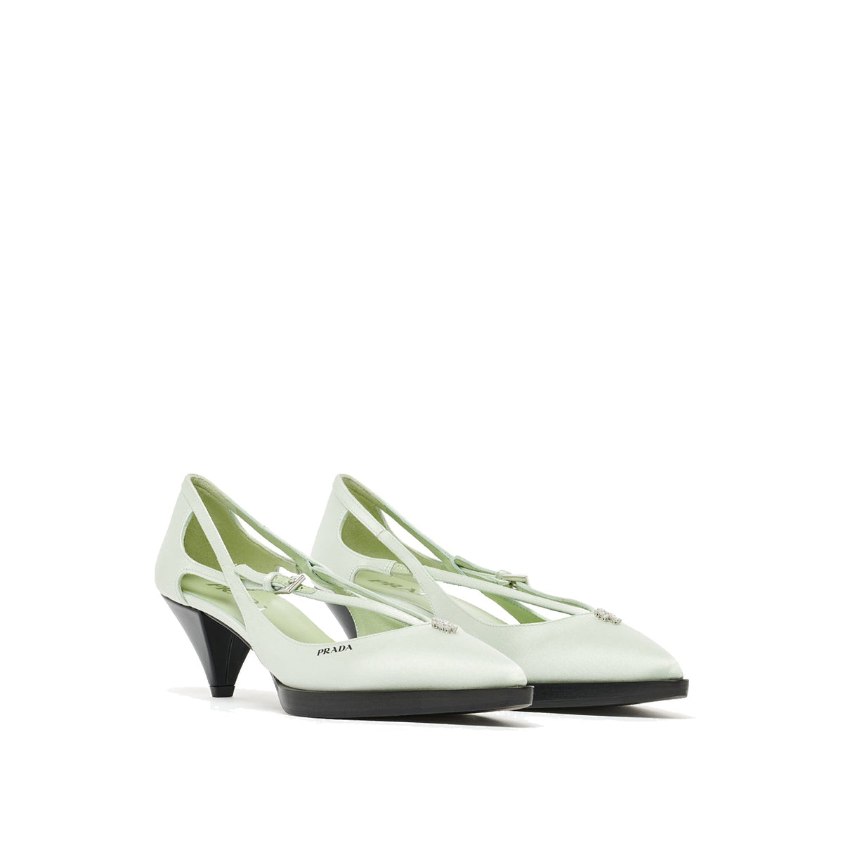 Prada プラダはサテンポンプを切り取りました - Image 3