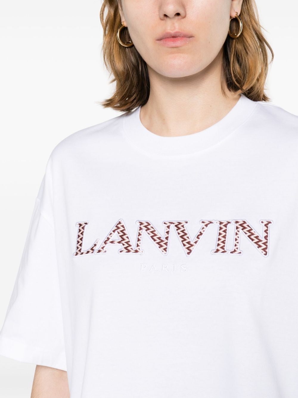 Lanvin ランバンロゴコットンTシャツ - Image 3