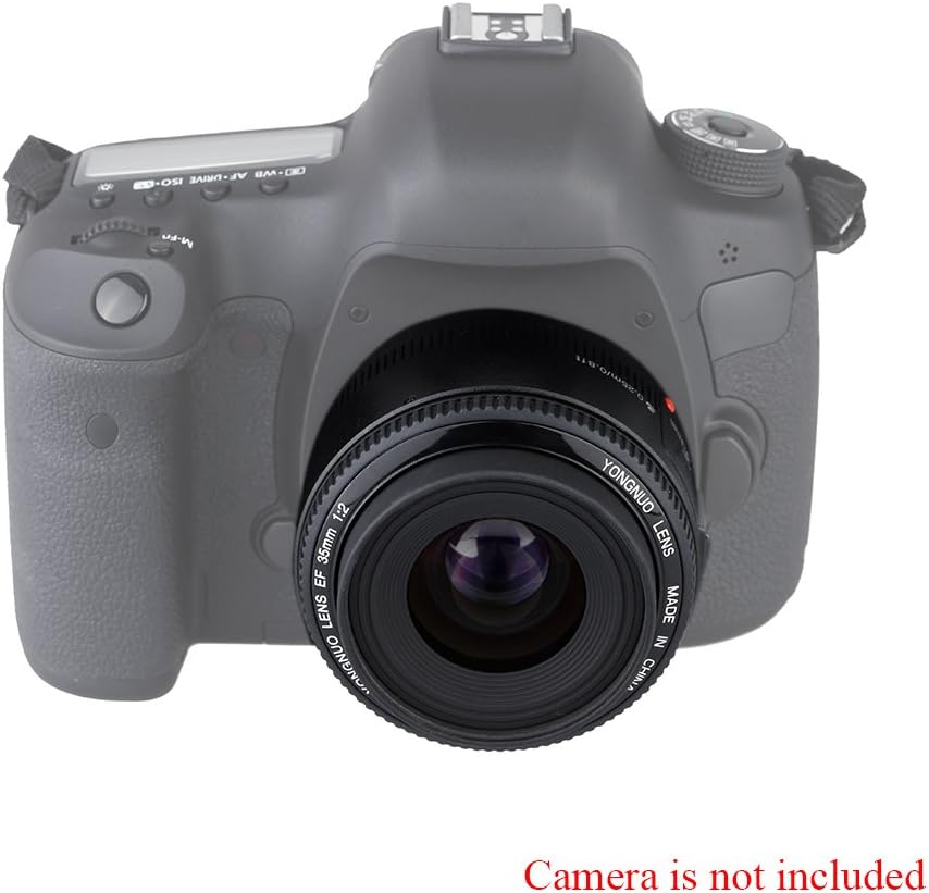 YONGNUO YN35mm F2 Lens 1:2 AF/MF Wide Angle Fixed/Prime Autofocus Lens for Canon EF Mount EOS Cameras