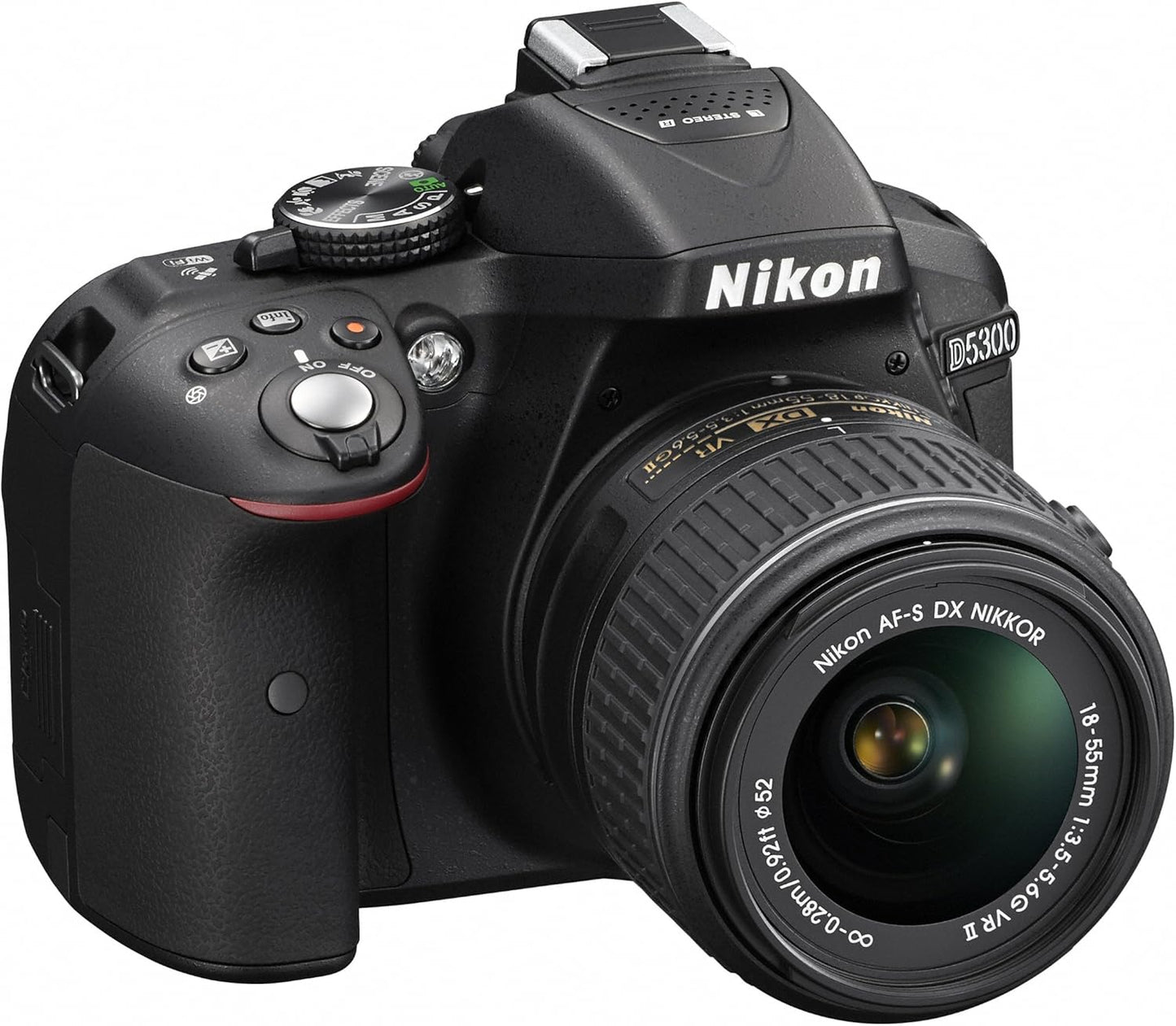 Nikon DSLR Camera D5300 18-55mm VR II Lens Kit Black 24 MP 3.2 inch LED Screen D5300LK18-55VR2BK