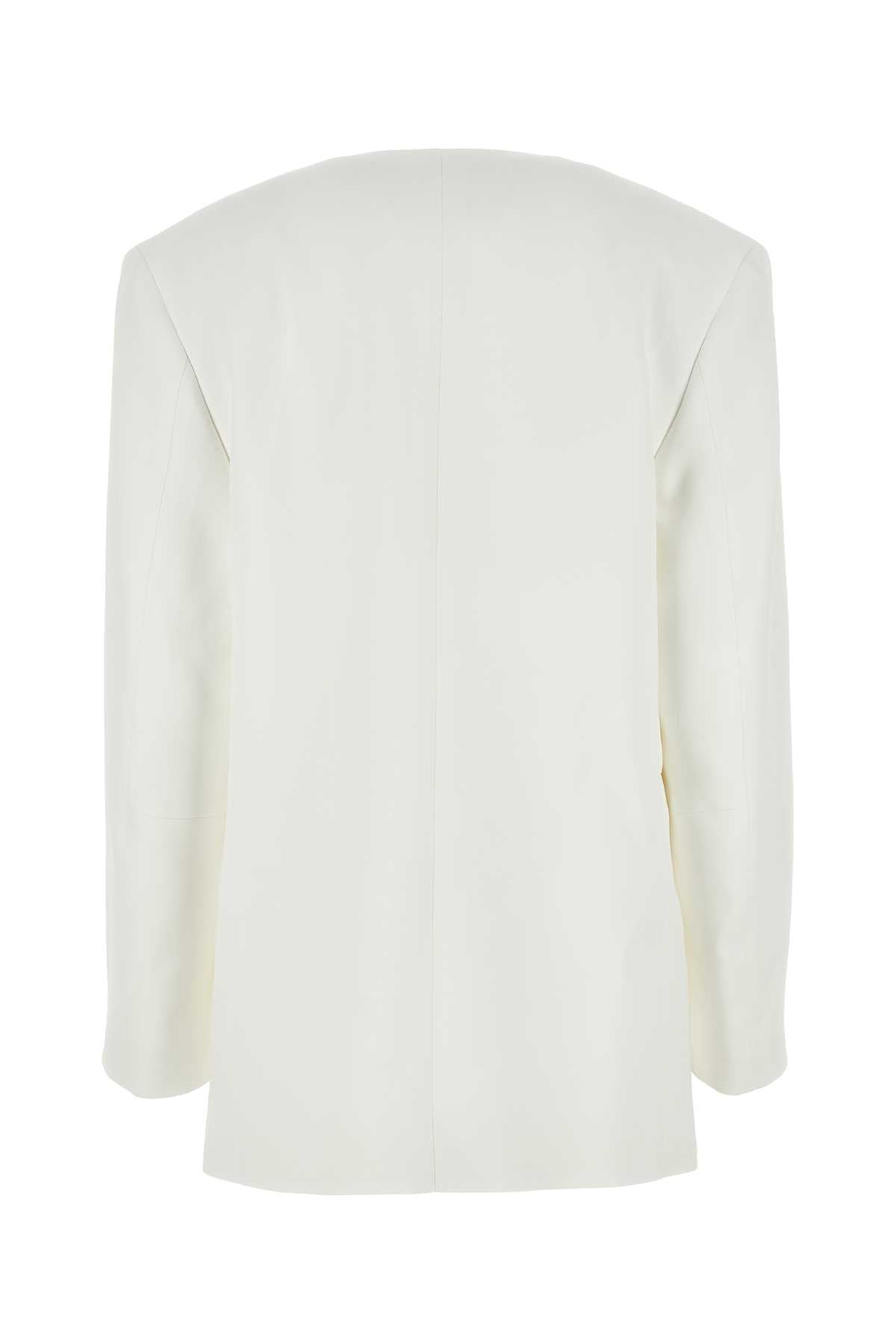 Jil Jil Sander White Viscose Blazer - Image 3