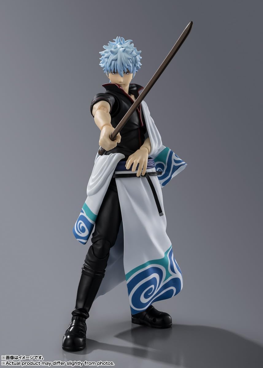 TAMASHII NATIONS S.H. Figuarts Gintama Gintoki Sakata Approx. 5.7 inches (145 mm), PVC & ABS Pre-painted Action Figure