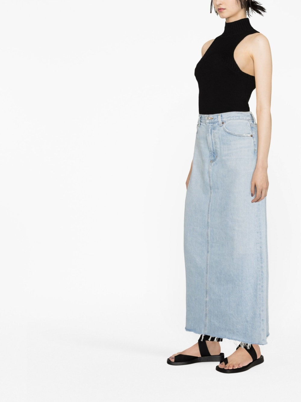 Agolde Pre Denim Maxi Skirt - Image 3