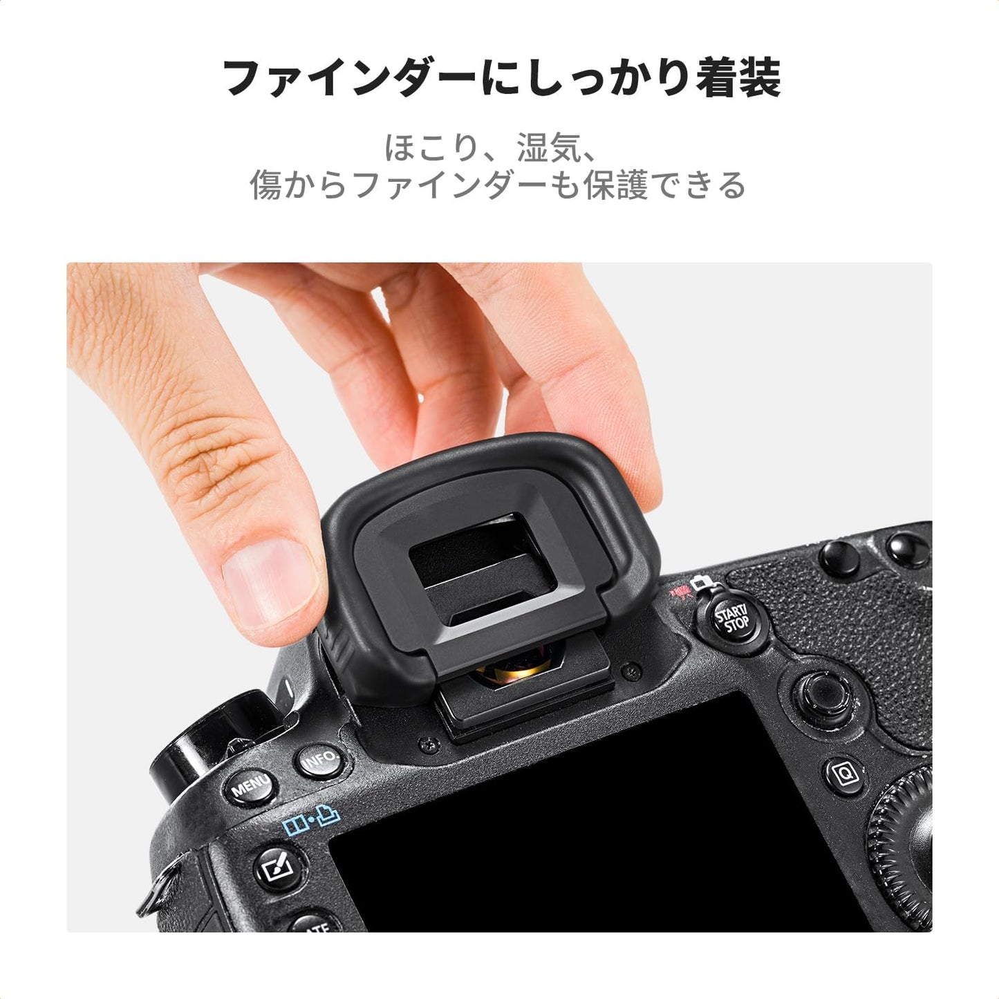 K&F Concept Eyecup for Canon EG Eyepiece Cup + Hot Shoe Level Set Compatible with Canon Camera Lens Protection Camera Parts Compatible Camera Accessories Dustproof Scratch Resistant