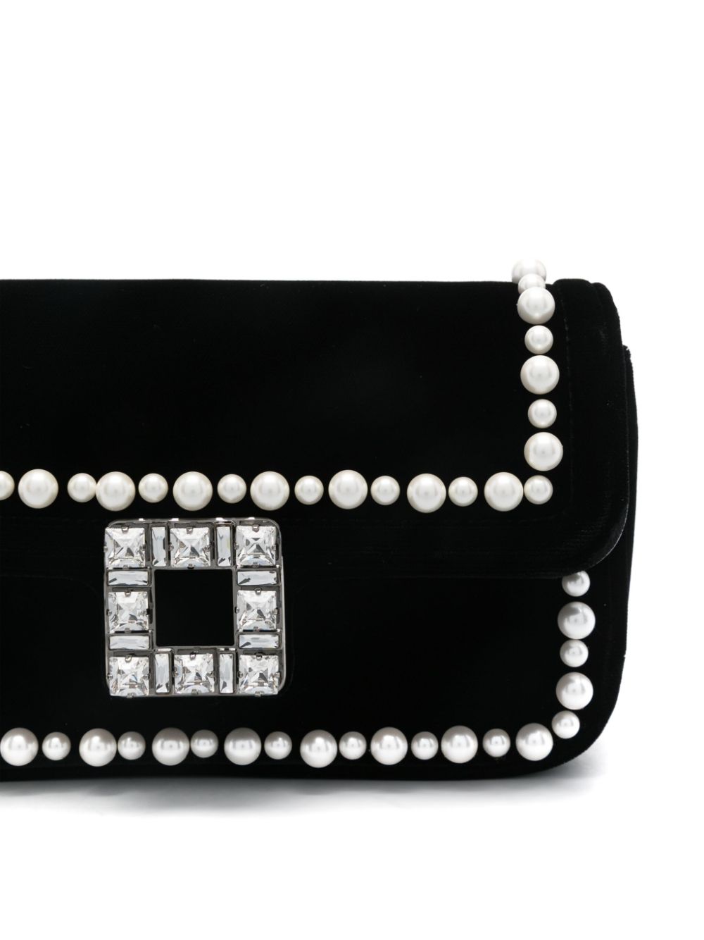 Roger Roger Vivier Jeu De Fille Velvet Clutch - Image 3