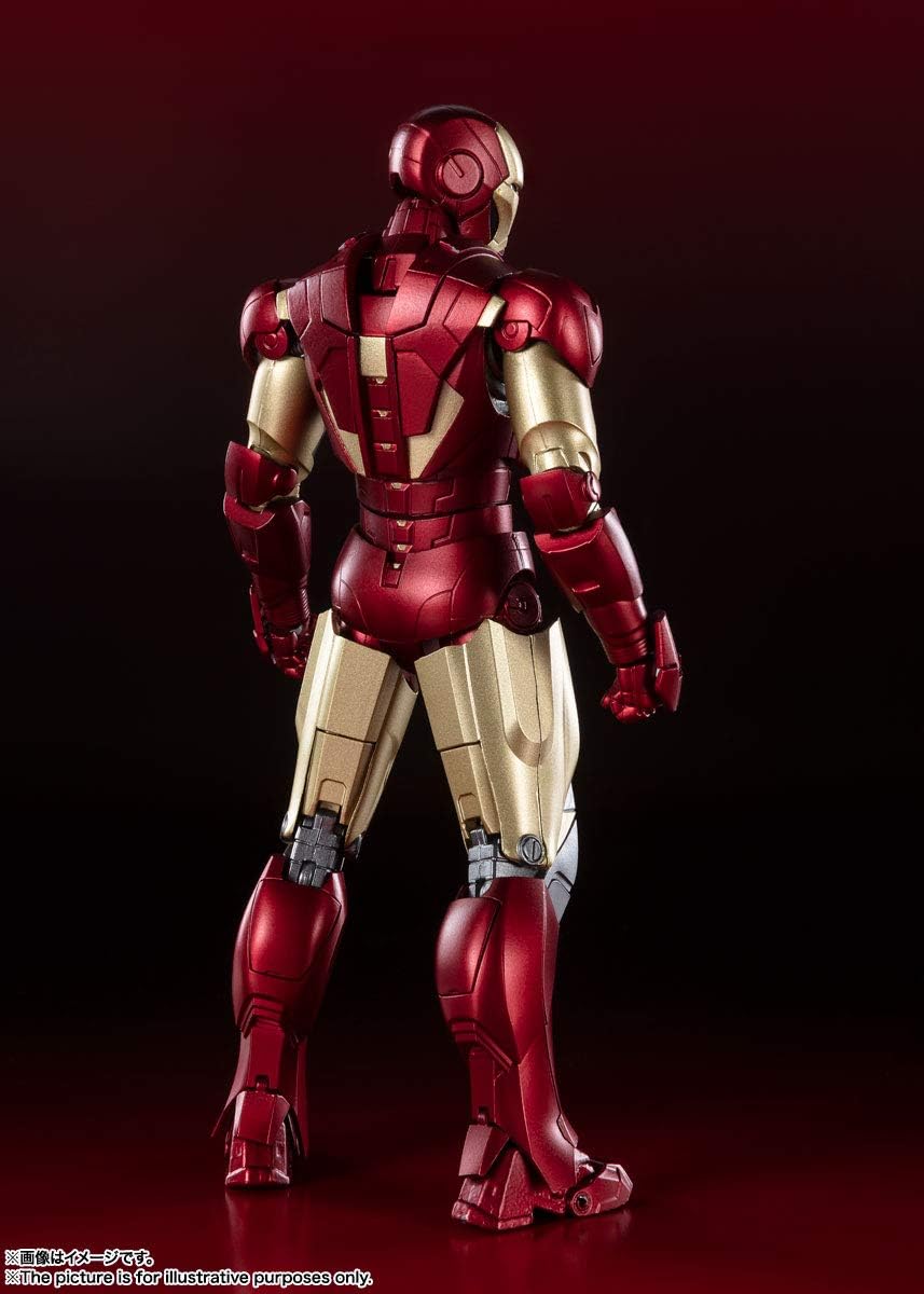 S.H. Figuarts Avengers Iron Man Mark 6-《BATTLE DAMAGE》EDITION - Approx. 5.9 inches (150 mm), PVC & ABS & Die Cast Pre-painted Action Figure