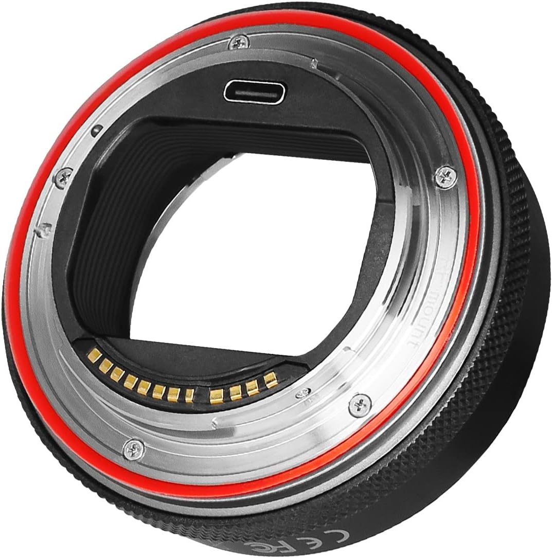 Meike MK-EFTR-B Canon EF/EF-S Lens to RF Mount Camera Auto Focus Lens Adapter with Control Ring for Canon EF/EF-S Lens to Canon EOS R RP R5 R6 R7 R10 C70