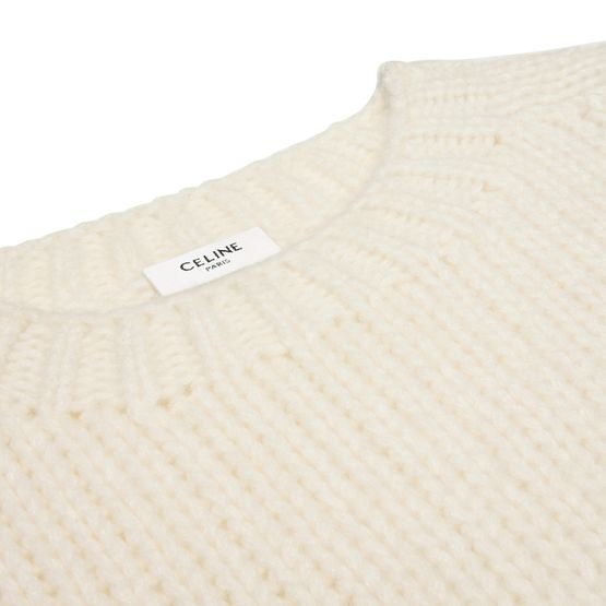 CELINE Crewneck sweater in cashmere and silk - Image 3