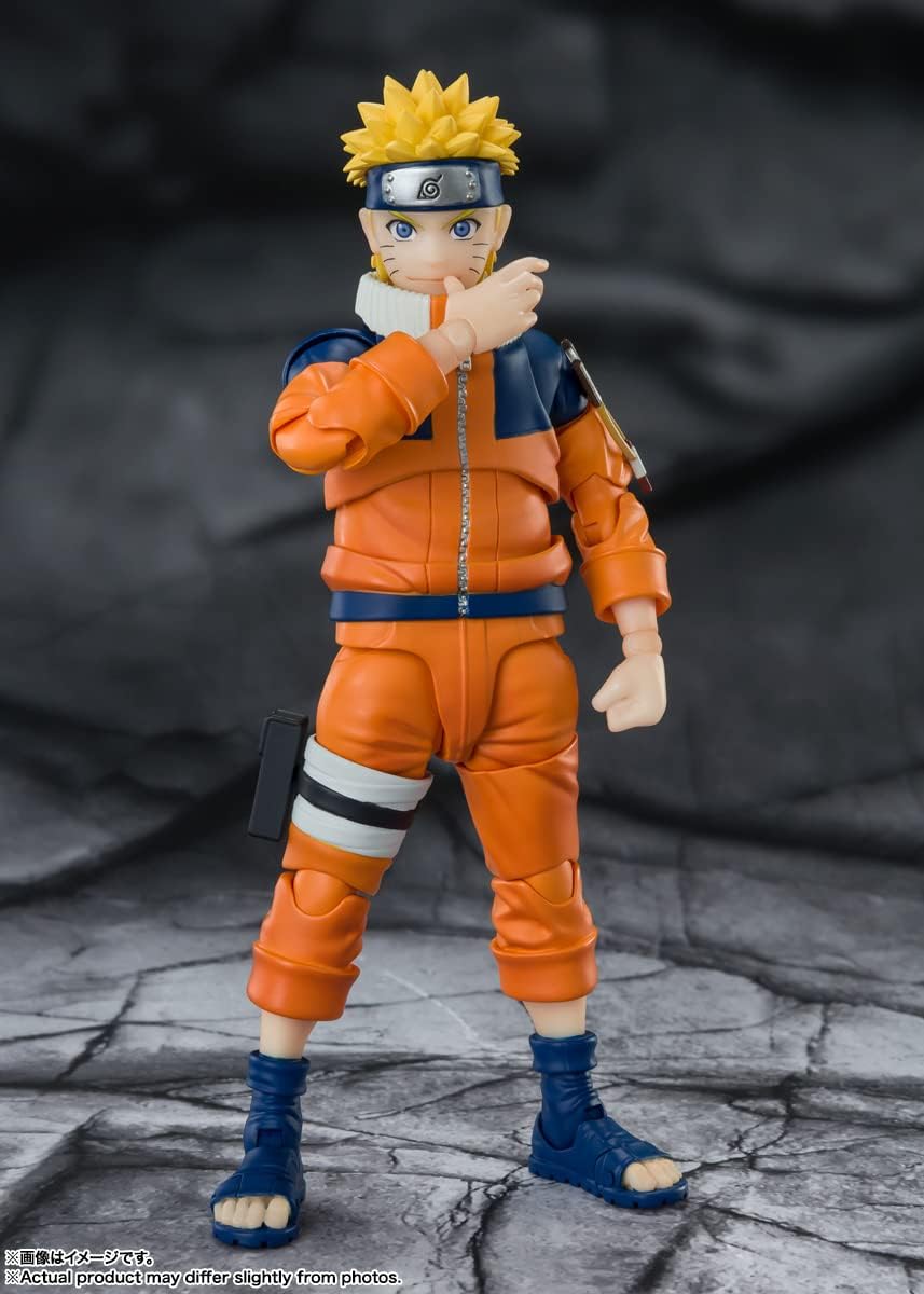 S.H. Figuarts Naruto Uzumaki BAS64181 Surprisingly No.1 Slapstick Ninja, Approx. 5.3 inches (135 mm), ABS & PVC Pre-painted Action Figure
