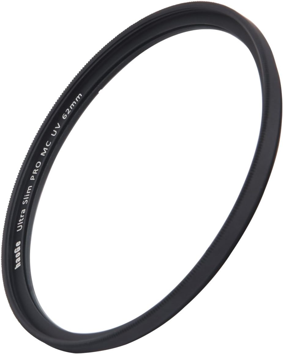 Haoge 62mm Ultra Slim Mc Uv Protective Multicoated UV Lens Filter for Canon Nikon Sony Minolta Pentax Olympus Panasonic Leica Zeiss TAMRON Digital Camera DSLR Lens