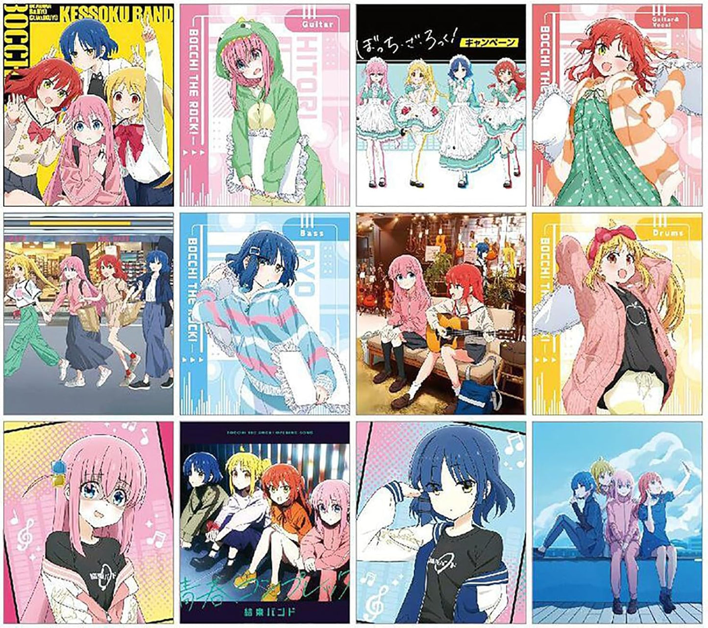 Bocchi Za Roku Calendar 2025-2026 Calendar Yamada Ryo Goto Hitori Ijichi Rainbow Summer Kita Ikuyo Photo Sticker Schedule Simple Decoration Photo Collection Support Goods Surroundings Stationery