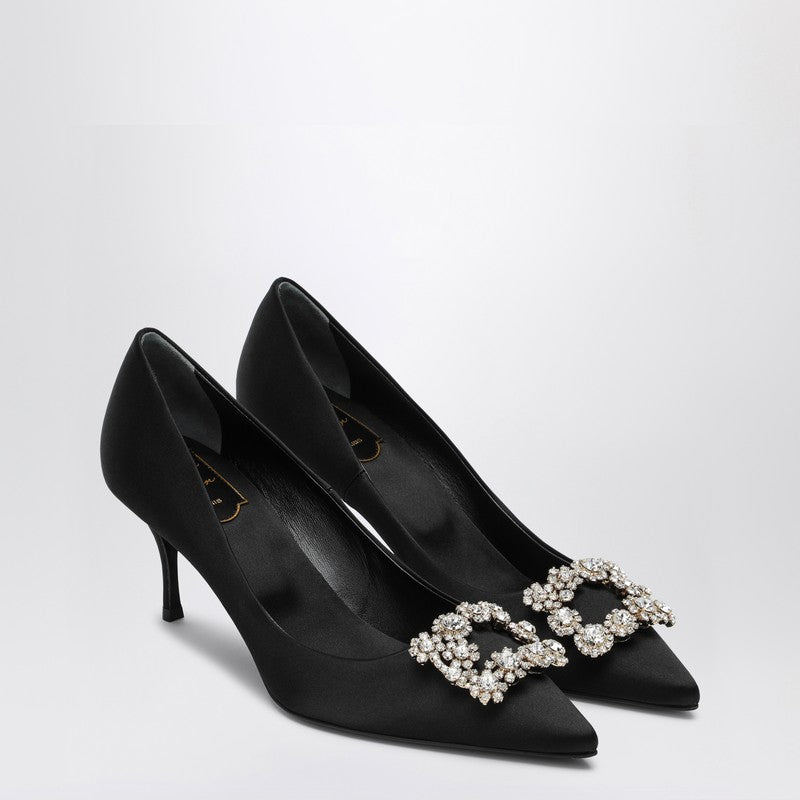 Roger Roger Vivier Black SatineflorescenceDécolletés - Image 3