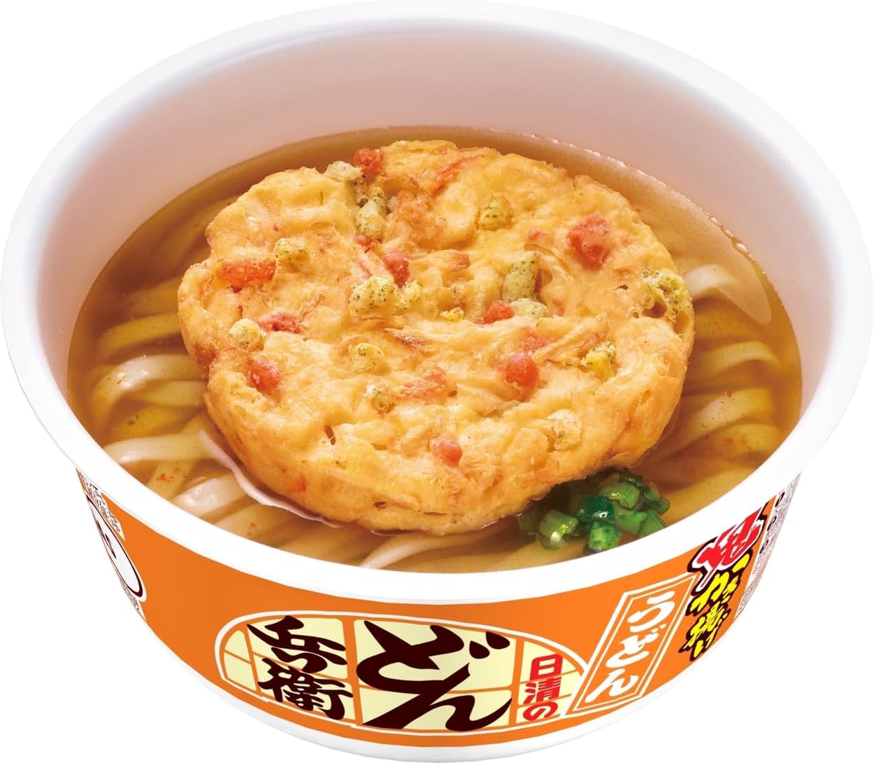 Donbee Demon Kakiage Udon Noodles (Large Sliced Onions with Excellent Sweetness and Flavor), Nissin Foods Cup Noodles, 3.4 oz (96 g) x 12 Packs