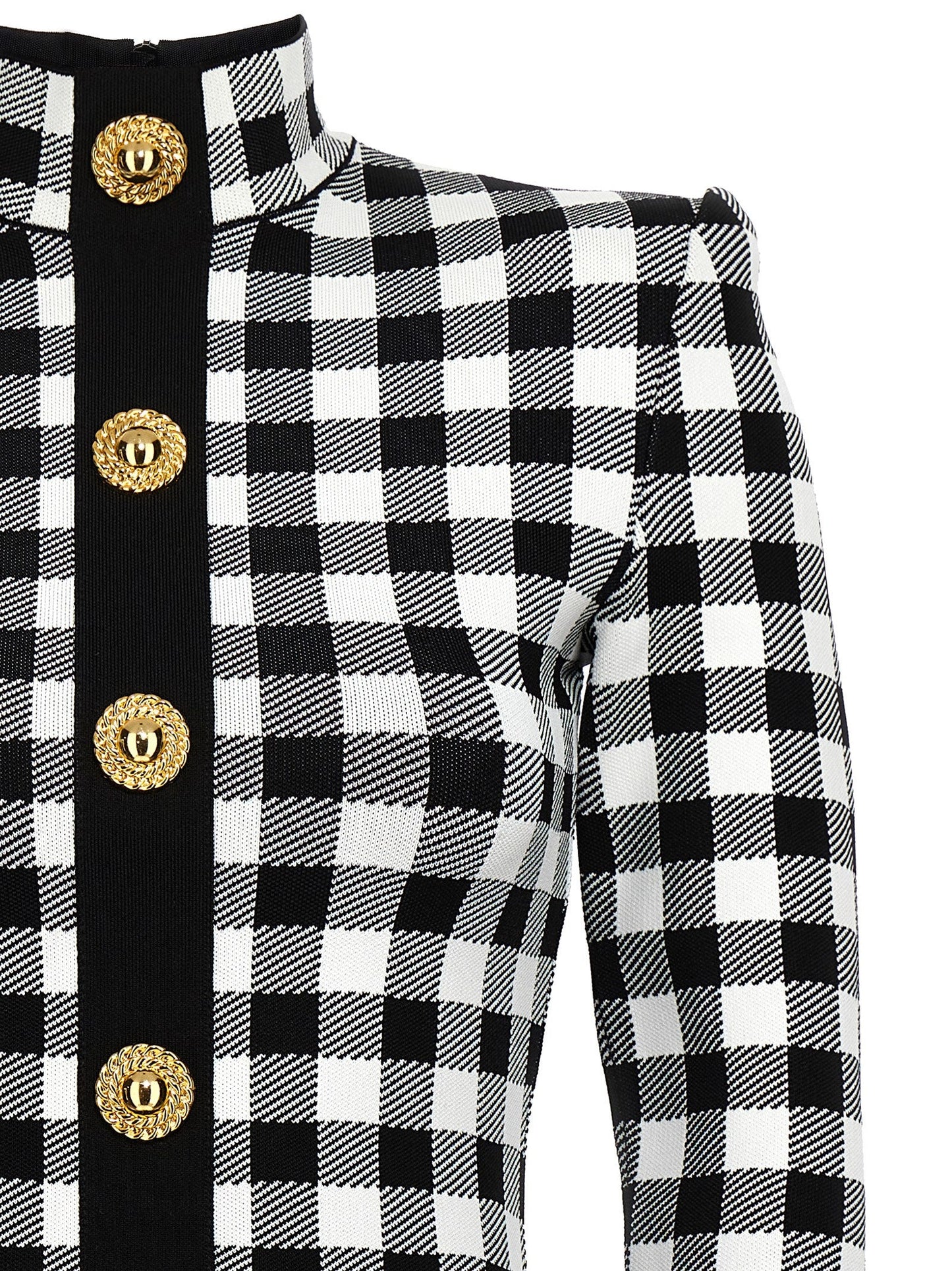 Balmain Vichyニットドレス - Image 3