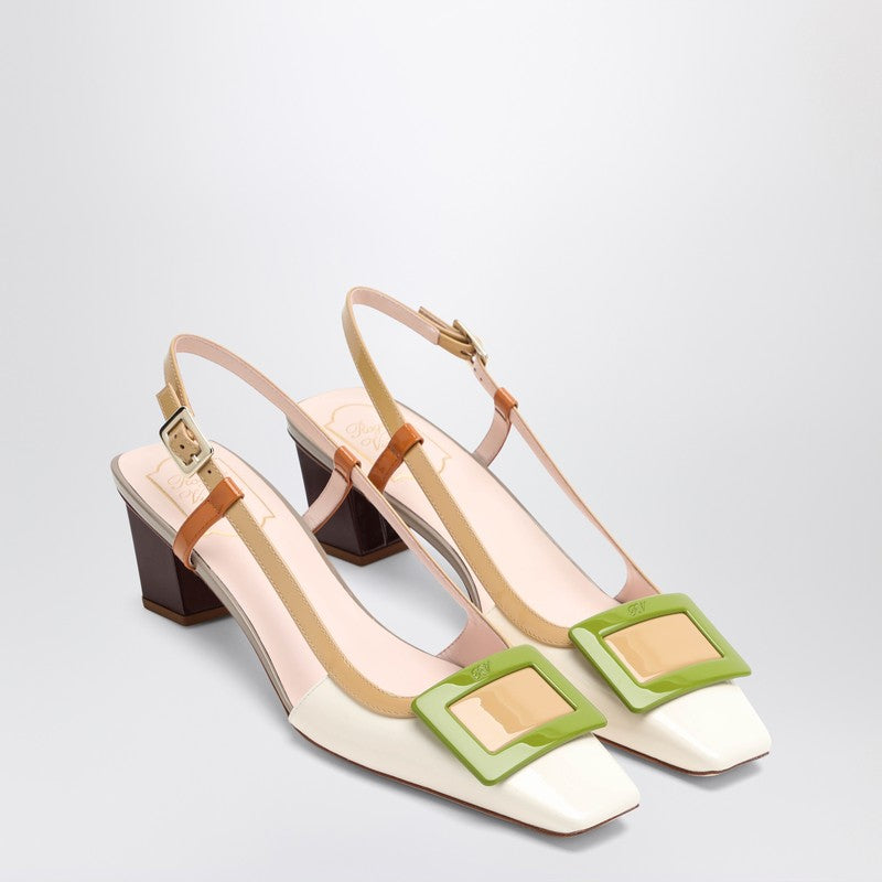Roger Roger Vivier Belle Vivier Multicolour Patent Leather Slingback - Image 3