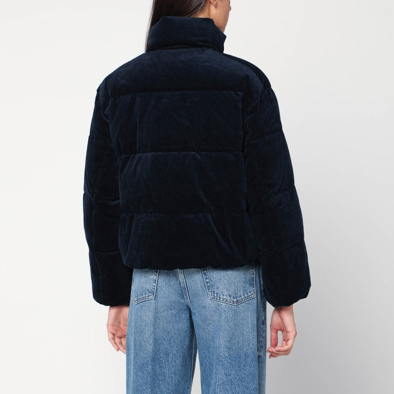Polo Polo Ralph Lauren Navy Blue Corduroy Puffer Jacket - Image 3