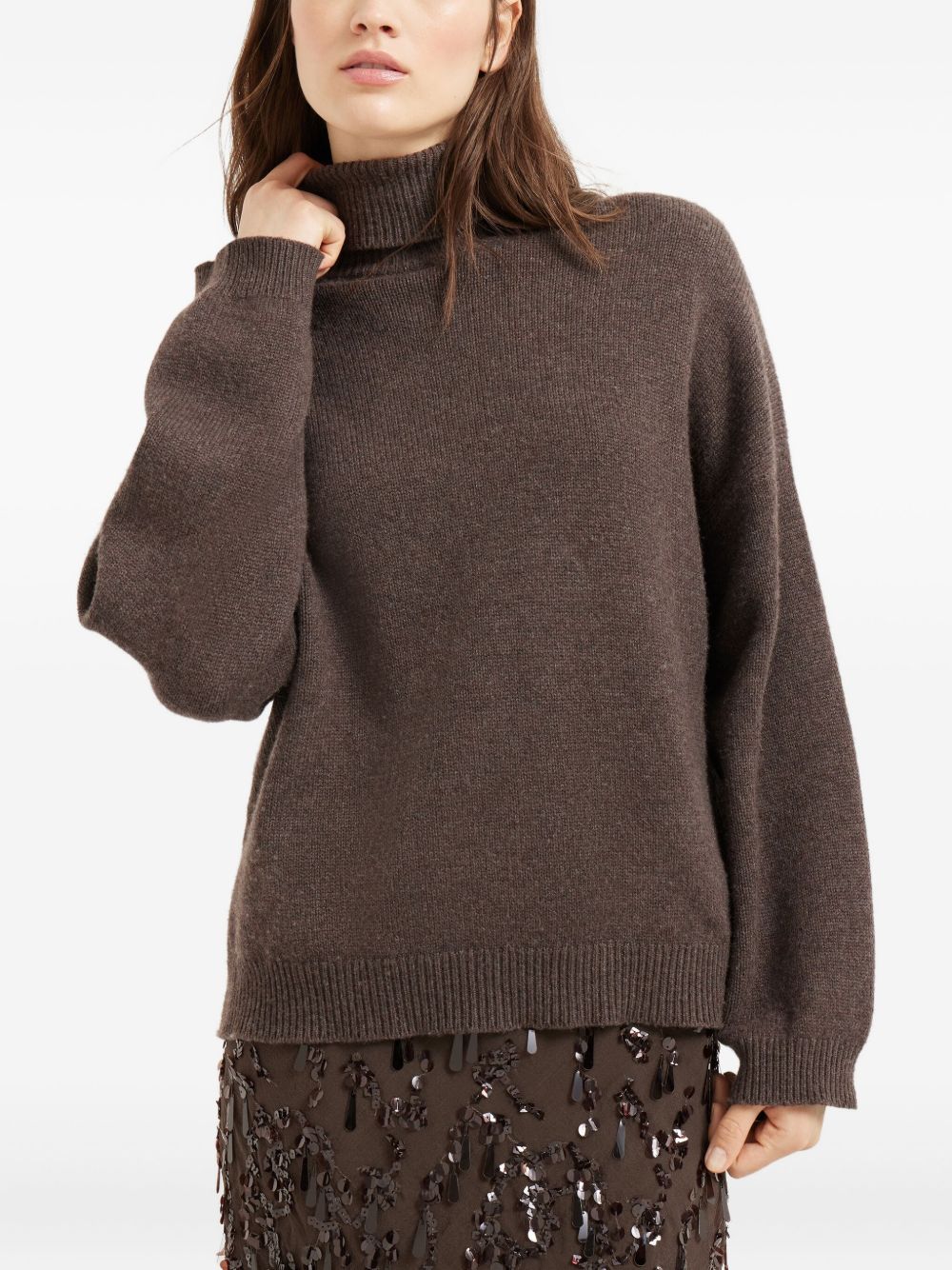Brunello Cucinelli Cashmere Turtle Neckジャンパー - Image 3