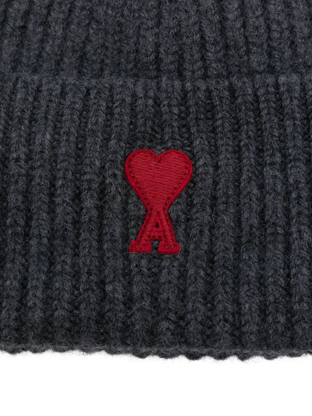 Ami Paris Ami De Coeur Wool Beanie - Image 3