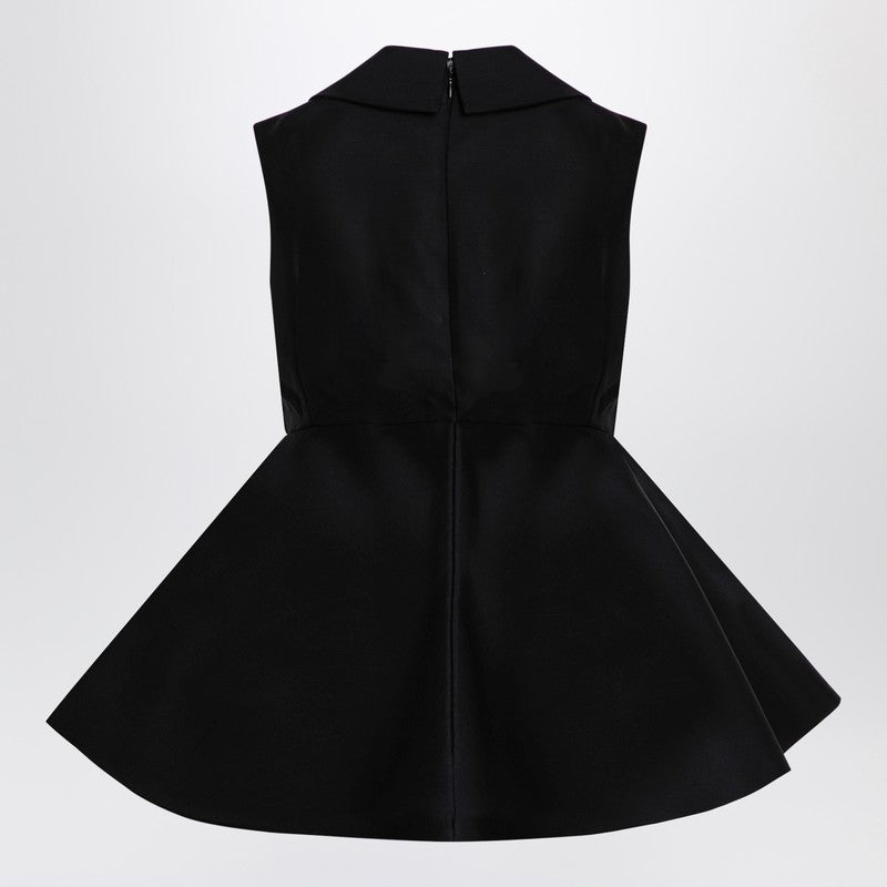 Jacquemus Jacquemus Black Wool And Silk Spalla Top - Image 3