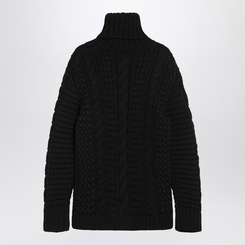 Moncler モンクラーxエドワードエンニンフルブラックウールタートルネックセーター - Image 3