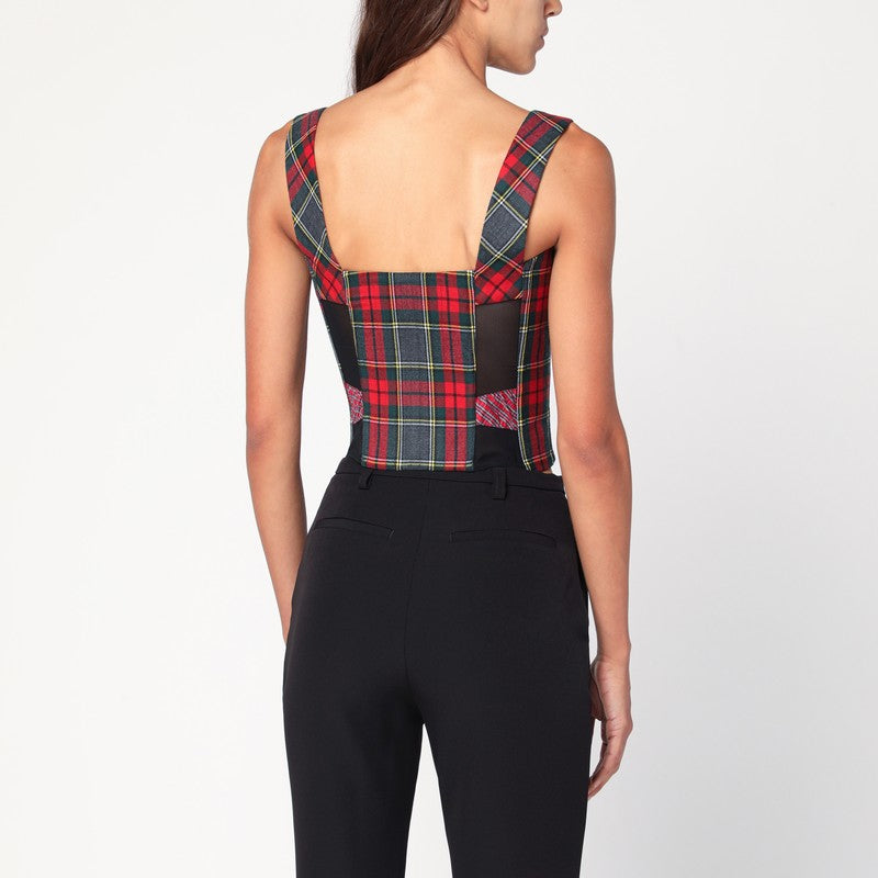 Vivienne Vivienne Westwood Juliet Wool Corset With Scarlet Tartanパターン - Image 3